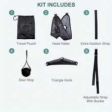Neck Stretcher For Pain Relief, Over Door Neck Hammock For Home Use, Portable Device For Daily Neck Decompression, Relaxation & Therapy With Adjustable Strap And Comfortable Padding - Black - View 9