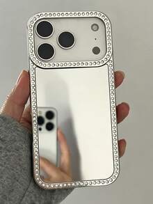 Luxury Electroplated Mirror Camera Protection Phone Case Compatible With IPhone 17 Pro Max, 17Pro, 17, 16, 15, 14, 13 Pro Max, 17Air, Fashionable Protective Back Cover - Silver - View 7