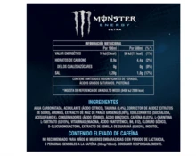 Monster Energy Nacional ULTRA WHITE 500ML bebida energeticas sin azucar caja 24 unidades - MONSTER ULTRA BLANCO - Ver 2
