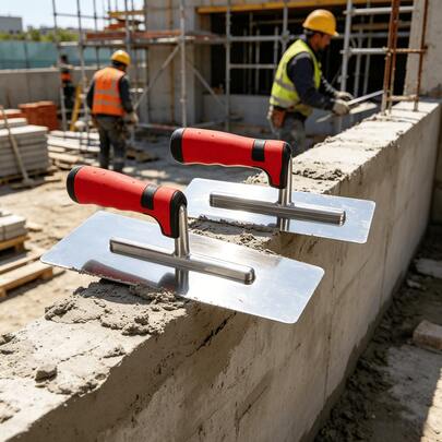 Stainless Steel Plastering Trowel, Wall Tile Floor Plastering Tool, Masonry Construction Tool
