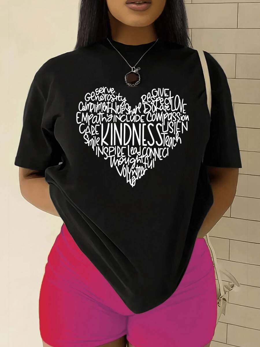 Camiseta elegante para mujer con un diseño retro único, hecha de puro aodón suave y cómodo, de manga corta, es una mezcla de simplicidad y moda, perfectara la elegancia casual, un imprescindible para el otoño, camiseta de manga corta casual elegante de uste entallado (uste hoado, consulte