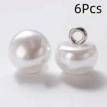 6/12/20Pcs Fashion Colorful Pearl Buttons, Multi-Functional Pearl Buckles, Tailor Shop Buttons, Suitable For Cheongsam, Dresses, Shirts, Knitwear, Wedding Dresses, Hanfu Copper Shank Hand-Sewn Buttons - Multicolor - View 18