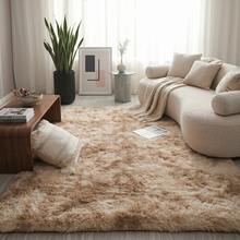 Large Soft Luxury Shaggy Rug 3.00x2.00m, Non-Slip, For Living Room And Bedroom, Various Colors - Bege Mesclado - 查看 1