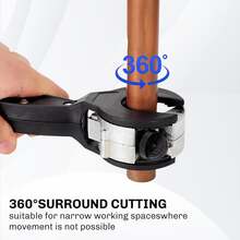 6pcs Heavy Duty Ratchet Pipe Cutter - 5/16" To 1-1/8" Cutting Range, Suitable For Copper, Aluminum, Steel, Stainless Steel, PPR, PE Pipes, 360° Rotation, Large Adjustment 8mm-29mm, Ergonomic Handle, Professional Cutting Tool, Pipe Cutter - Standard Model - View 5