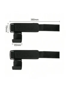 2pcs/Set Fitness Squat Weightlifting Pull-Up Wrist Wraps, Sports Equipment, Fitness Accessories To Reduce Hand Burden During Strength Training - Black - View 3