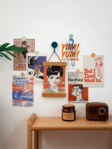 30 piezas Tarjetas postales decorativas con diseño nostálgico de la era Showa, fondo de pared, marco de fotos, pegatina de pared, tarjeta de felicitación, papel para scrapbooking, decoración de planificador, fondo de marco de fotos - Pasado de la era Showa - Ver 4
