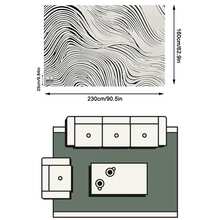 1PC Rug, Carpet, Area Rug, Doormat, Nordic Modern Abstract Geometric Line Outdoor Carpet, Suitable For Entryway, Balcony, Garden, Outdoor, Patio, Living Room, All-Season Soft Machine Washable Rug Mat, Home Decor - Multicolor 1 - View 12