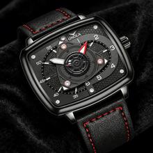 2026 New ONOLA Roller Creative Black Dial Square Case Quartz Watch 30m Waterproof Sports Gift - one-size - View 6