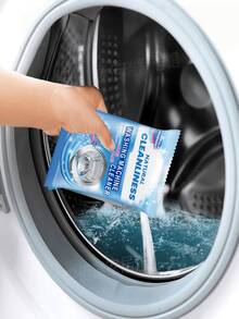 Jakehoe-1pc/5pcs/10pcs Pack, Powerful Washing Machine Cleaning Powder. Bathroom Accessories, Suitable For Drum, Wall-Mounted, Pulse, Traditional Washing Machines, Multi-Effect Cleaning Washing Machine, Remove Dirt, Clean Odor Household Washing Machine Cleaning Powder. Washing Machine Cleaning Product, Easy And Convenient To Use (See Detail Image), Washing Machine Cleaning Supplies, Home Essential. New And Old Models Shipped Randomly. - Powdery - View 9