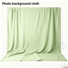 Pea Green Backdrop For Photography, Light Green Background For Photoshoot, Seamless Light Green Photography Paper Backdrops Cloth Curtain For Party Birthday(Excluding Brackets And Clips) - View 2