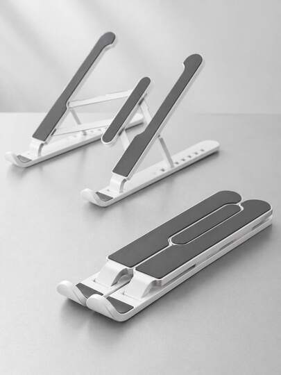 Foldable Adjustable Laptop Stand |   Lightweight Plastic Alloy |   Heat Vent Design For 12"-15.6" Laptops