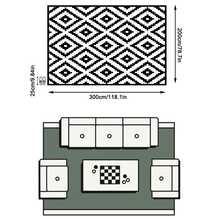 1PC Rug, Carpet, Area Rug, Door Mat, Nordic Modern Classic Geometric Diamond Pattern Outdoor Rug, Suitable For Entrance, Balcony, Garden, Outdoor, Yard, Living Room, All Seasons Soft Machine Washable Rug Mat, Home Decor - Multicolor - View 15