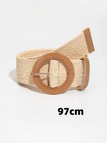 1 chiếc thắt lưng dệt phong cách Bohemian dành cho nữ - Màu be - Xem 4