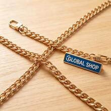 Cadena de metal, adecuada para diversos estilos de DIY de carteras, accesorio de atmósfera exquisita - oro - Ver 3