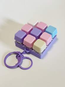 2026 Nouveau pendentif de touche de clavier anti-stress créatif - options de couleurs multicolores, avec porte-clés, convient aux claviers mécaniques - cadeau de la Saint-Valentin et accessoire de mode, 1 pièce Porte-clés de clavier anti-stress émettant un son - Un jouet anti-stress, un soulagement de la pression et une couleur macaron vive et belle. - Multicolore - Voir 27
