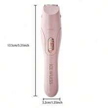 1件多功能三合一女性刮鬍刀，USB充電式，家用腋下除毛器、眉毛修剪器、鼻毛修剪器，電池容量：150mAh - 彩色 - 查看 3