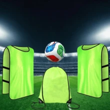 2026 World Cup USA Canada Mexico 4PCS Piece Football Vest, Adjustable Elastic Training Vest With Storage Bag, Suitable For Youth And Adult Players, Football Related, Boys' Games - Multicolor - View 8