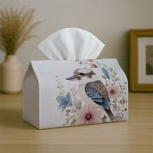 1pc Watercolor Koala & Leaf Pattern Tissue Box Cover - Multifunctional Home Party Decor Tissue Holder - Living Room Bedside Tissue Paper Storage Box - Fits Facial Tissues/Paper Towels/Napkins - Multicolor - View 7