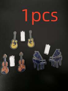 3 piezas de Clips con forma de piano para partituras, marcapáginas lindos adecuados para libros, cuadernos, documentos, regalos para amantes de la música, artículos de papelería - Multicolor - Ver 7