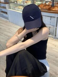 1件装 女士字母刺绣可调节休闲棒球帽 适合户外佩戴 柔软舒适 简约透气 街头音乐节 Y2K 节 返校季 秋冬季礼物 音乐节 - 彩色 - 查看 8
