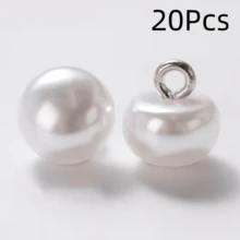 6/12/20Pcs Fashion Colorful Pearl Buttons, Multi-Functional Pearl Buckles, Tailor Shop Buttons, Suitable For Cheongsam, Dresses, Shirts, Knitwear, Wedding Dresses, Hanfu Copper Shank Hand-Sewn Buttons - Multicolor - View 27