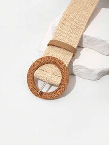 1 chiếc thắt lưng dệt phong cách Bohemian dành cho nữ - Màu be - Xem 3