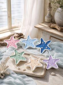 1pc Starfish Ocean Scented Candle, Beach Decor Candle, Suitable For Home Decor, Room Decor, Summer Decor, Coastal Decor, Birthday Party Gift, Beach Gift, Women's Gift - Multicolor - View 5