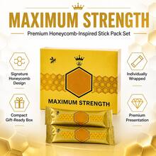 2-Pack Natural Honey Jelly Sachets, Infused Bee Pollen Ginseng & Herbs, Full Box Set, 20G Each Total 24 Honey Packets - 2 mặt hàng - Xem 4
