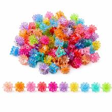 Mini Onion Powder Hair Clip, Candy Color Mini Flower Hair Clip Suitable For Girls Daily Wear, School, Party, Vacation, Birthday, Photography - Multicolor - View 9