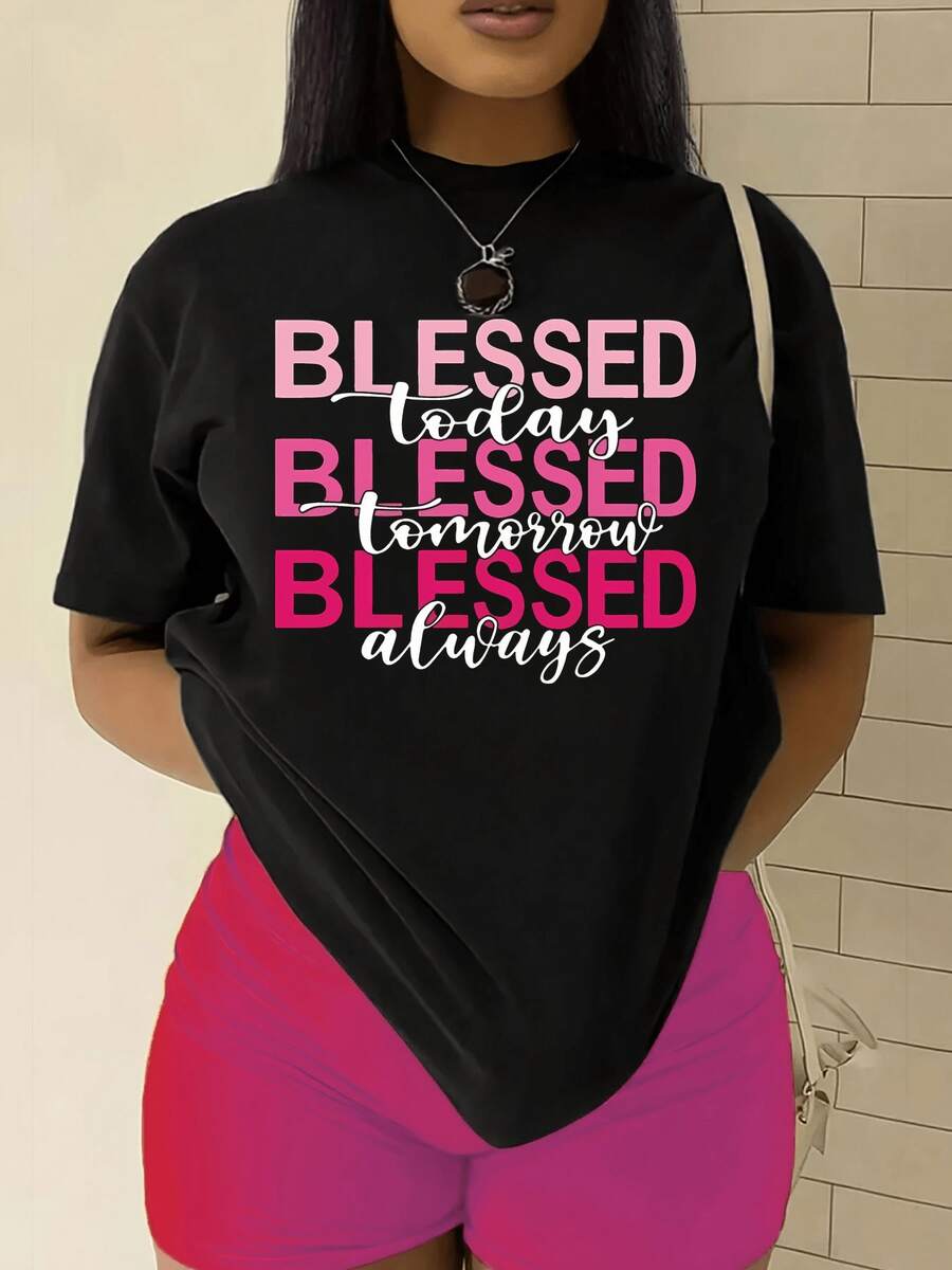 Camiseta de manga cortara mujer - Top casual retro suave de cuello redondo con mangas cortas, uste relado de línea H, lisara usar en capas o sola, lavable a máquinara uso diario y festivales - Camiseta básica, atuendo casual de color liso simple (uste hoado, consulte la tabla de