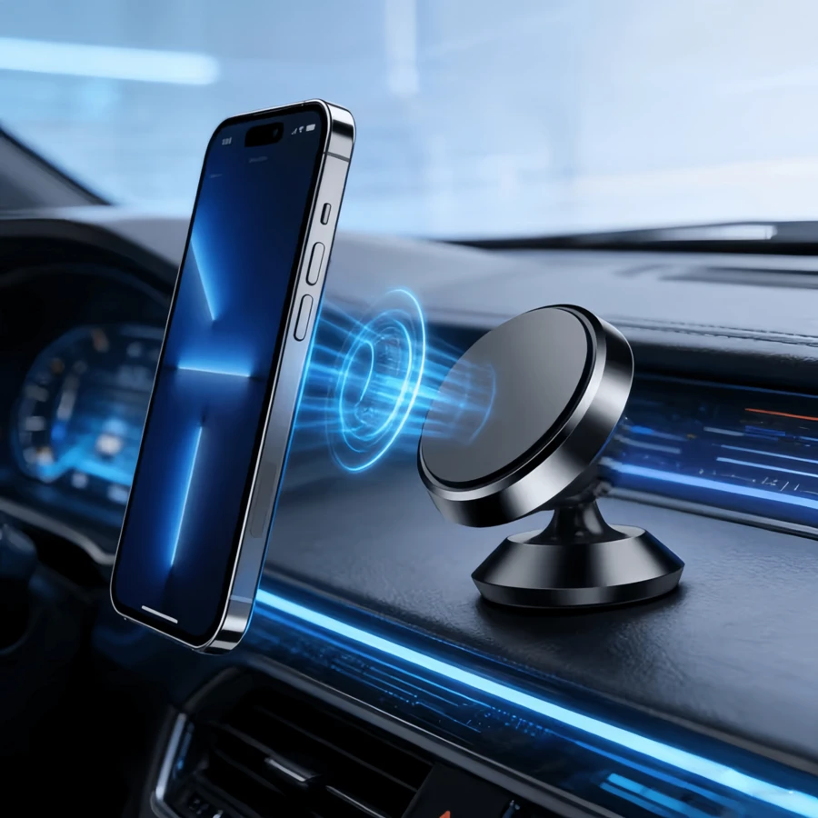 360° Rotatable Magnetic Adhesive Phone Holder, Vent Magnetic Phone Holder, Strong Metal Magnet, Suitable For All Smartphones, Vehicle Storage Organizer, Dashboard Accessory, Streamlined Design, Fashionable Accessory, High-Quality Material, Rotatable Holder, Smartphone Holder, Road Traveler, Car Owner