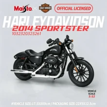 Maisto Harley 1:12 比例合金金属摩托车模型，可收藏的桌面摆件和男士礼物 - 彩色 - 查看 14