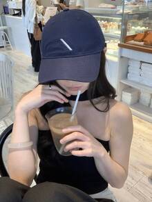 1件装 女士字母刺绣可调节休闲棒球帽 适合户外佩戴 柔软舒适 简约透气 街头音乐节 Y2K 节 返校季 秋冬季礼物 音乐节 - 彩色 - 查看 7