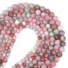 1 sợi hạt đá Chalcedony tự nhiên Alxa chất lượng cao 6/8/10mm để làm trang sức DIY vòng tay và vòng cổ. - Nhiều màu - Xem 2