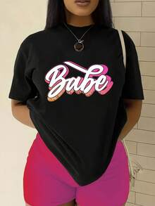 Camiseta retro minimalistara mujer - Camiseta de manga corta de uste hoado, pura, suave y transpirable, adecu para atuendo casual, top ligero compatible con blusara usar en capas, lavable a máquina, uste hoado (consulte la tabla de tallas) - Negro - Ver 2