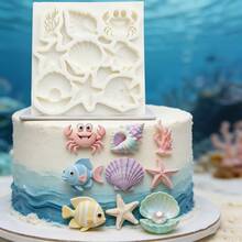 Crab Shell Fish-Shaped Marine-Themed Pudding Mold, Flower And Sun-Shaped Jelly Mold, Soft And Easy-To-Remove Kitchen Baking Supplies, Capable Of Making Dough, Flower Cakes, Cookies, Keychain Pendants, And Table Decorations. - View 3