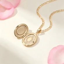 1 pieza Collar con dije de la Virgen de Guadalupe enchapado en oro, cadena de eslabones , joyería religiosa para mujeres, adecuado para el Día de la Madre, , graduación y Ne / - Dorado - Ver 4
