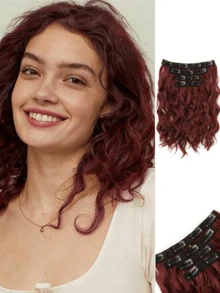 12 Inch Women's Fashion Wavy Curly Short Hair Extensions, Top Hair Extensions, Wigs, Ponytail - 彩色 - 查看 21