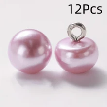 6/12/20Pcs Fashion Colorful Pearl Buttons, Multi-Functional Pearl Buckles, Tailor Shop Buttons, Suitable For Cheongsam, Dresses, Shirts, Knitwear, Wedding Dresses, Hanfu Copper Shank Hand-Sewn Buttons - Multicolor - View 29