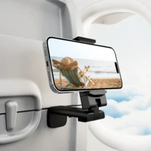 1个360度旋转飞机手机支架 - 耐用旅行支架，适用于车载和桌面免提观看，是航空爱好者、旅行者和机上娱乐用户的完美圣诞礼物 - 多功能手機支架 - 查看 6