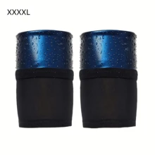 Z373 Random Color 1 Pair Of Women's Slim-Fit Arm Sleeves, Women's Tight-Fitting Arm Guards, Sweat-Enhancing Sauna Arm Bands, Suitable For Fitness, Sports, And Running - Blue - View 2