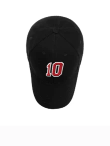 Custom 1pc Baseball Caps Personalized Gift Hat, Custom Number Or Text Hat, Birthday Gift For Boyfriend, Sports Fan Gift,Adjustable Hat For Men & Women,Bulk Baseball Caps For Team & Corporate Orders For Team Uniforms & Gifts,Ideal Gifts For Her,Ideal Gifts For Boyfriend,Ideal Gifts For Girlfriend,Ideal Gifts For Dad,Ideal Gifts For Mom,Ideal Gifts For Friends,Ideal Gifts For Family Him,Her,Boyfriend,Girlfriend,Dad,Family,Mom,Friends For Anniversaries - Black - View 5