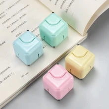 1/4PCS High-Quality Metal Rotating Magic Cube - Silent Mechanism, 3-In-1 Entertainment Design, Fully Enclosed Desktop Toy, Can Be Used For Fine Motor Skill Training, Concentration, And Relaxation. - Multicolor - View 10