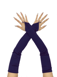 1 Pair Solid Color Satin Long Gloves, Retro Court Style Elegant Fingerless Gloves For Opera Party Night Out Weddings Birthday Party Stage Performances Cosplay And Evening Dress Accessories - A - View 34