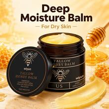 Beef Tallow Honey Balm, Moisturizing Skin Care Balm With Olive Oil And Glycerin For Dry Skin And Smooth Feel - Kem dưỡng ẩm mật ong - Xem 1