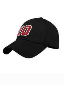 Custom 1pc Baseball Caps Personalized Gift Hat, Custom Number Or Text Hat, Birthday Gift For Boyfriend, Sports Fan Gift,Adjustable Hat For Men & Women,Bulk Baseball Caps For Team & Corporate Orders For Team Uniforms & Gifts,Ideal Gifts For Her,Ideal Gifts For Boyfriend,Ideal Gifts For Girlfriend,Ideal Gifts For Dad,Ideal Gifts For Mom,Ideal Gifts For Friends,Ideal Gifts For Family Him,Her,Boyfriend,Girlfriend,Dad,Family,Mom,Friends For Anniversaries - Black - View 3