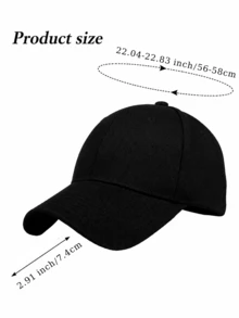 Custom 1pc Baseball Caps Personalized Gift Hat, Custom Number Or Text Hat, Birthday Gift For Boyfriend, Sports Fan Gift,Adjustable Hat For Men & Women,Bulk Baseball Caps For Team & Corporate Orders For Team Uniforms & Gifts,Ideal Gifts For Her,Ideal Gifts For Boyfriend,Ideal Gifts For Girlfriend,Ideal Gifts For Dad,Ideal Gifts For Mom,Ideal Gifts For Friends,Ideal Gifts For Family Him,Her,Boyfriend,Girlfriend,Dad,Family,Mom,Friends For Anniversaries - Black - View 6