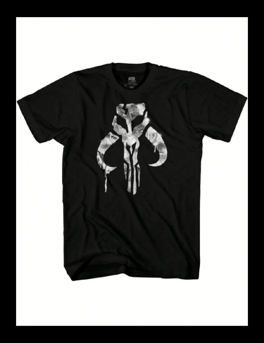 Boba Fett Mandalorian Symbol Officially Licensed Adult T Shirt - màu đen - Xem 1