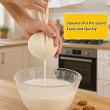 4pcs Reusable Cheesecloth Filter Bags - 4 Sizes, Kitchen Essential - For Filtering, Cooking, Baking, Yogurt, Juice, Wine And Cheese Making - Fabric Filter Bags With Drawstring Closure, Kitchen Essential - View 3