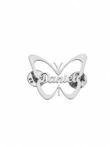 1 pieza Broche personalizado con nombre de mariposa, alfiler de moda de acero inoxidable chapado en oro, estilo vintage hip-hop, estilo lindo, adecuado para uso diario, Día de San Valentín, Día de la Madre, temporada de graduación, regalo ideal, accesorio de bolso de moda, decoración de sombrero, adecuado para amigos y familiares - Multicolor - Ver 5
